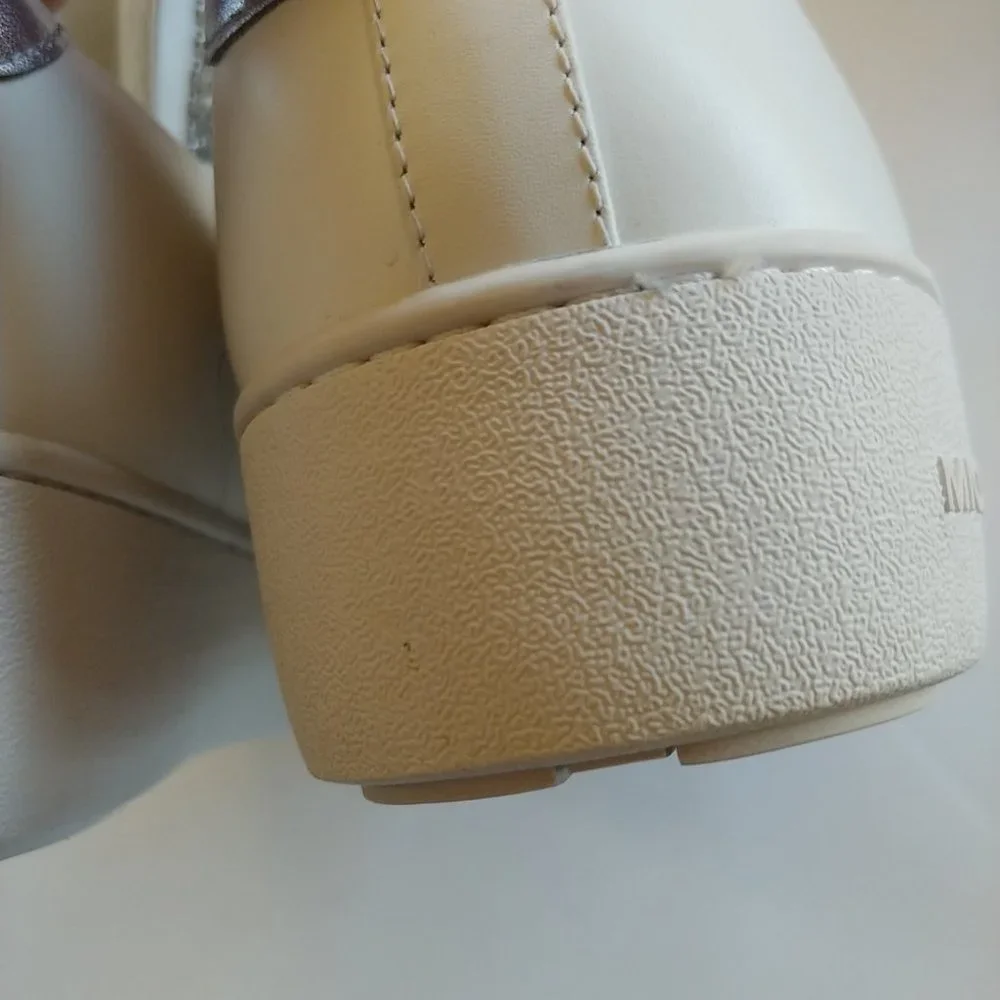 Michael Kors Mindy White Leather Studded Sneaker